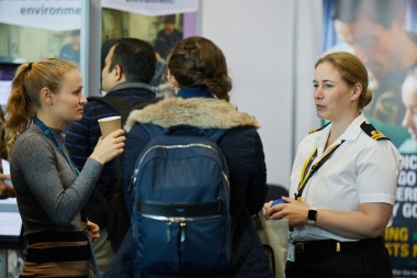 People talking at conference