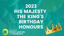 FMLM banner marking King's birthday honours